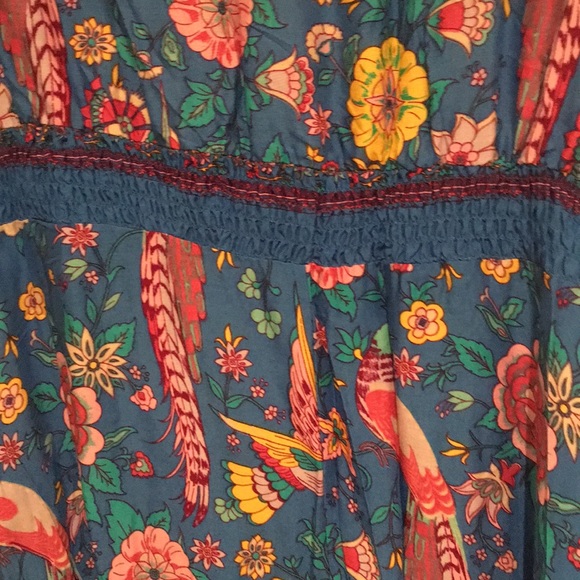 Multi Colored Asymmetrical Hemmed Dress - Picture 4 of 5